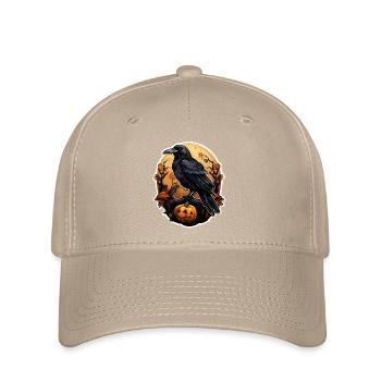 Halloween Rabe 2 - Flexfit Cap - Khaki - Vorne