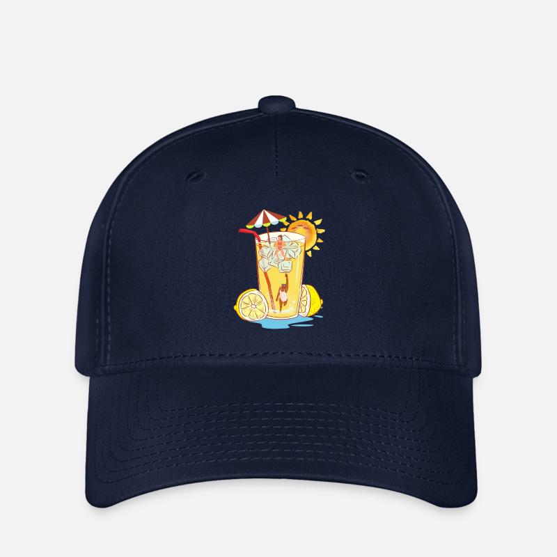 Refreshing lemon relax design - Flexfit Cap - navy