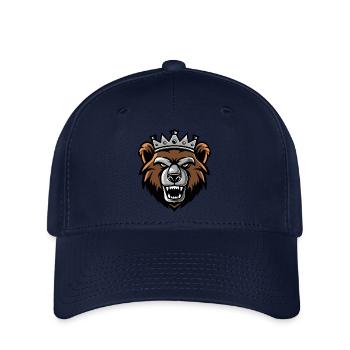 Couronne de tête d’ours - Casquette Flexfit - marine - Devant