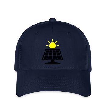 Photovoltaik Anlage Solar Panele - Flexfit Cap - Navy - Vorne