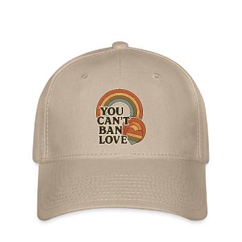 You can't ban love. - Flexfit Cap - Khaki - Vorne