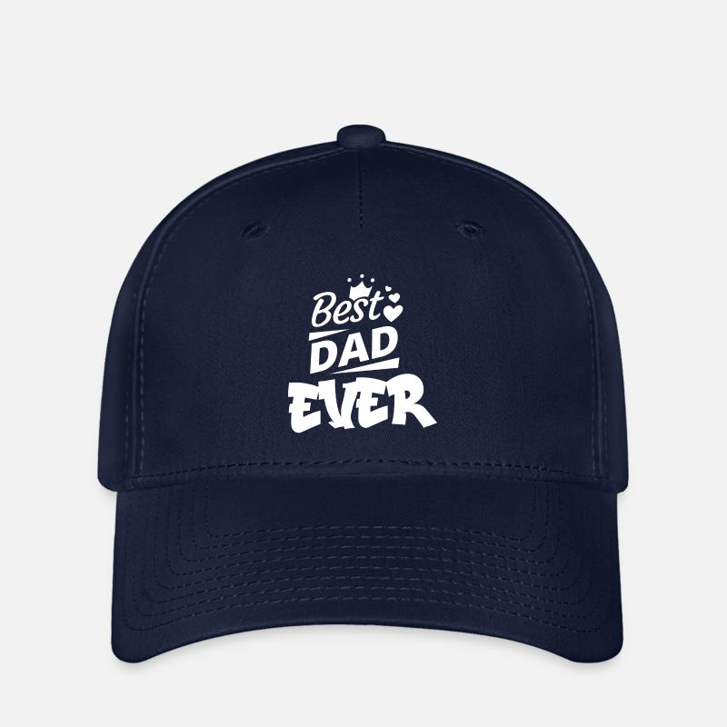best dad ever meilleur papa - Casquette Flexfit - marine
