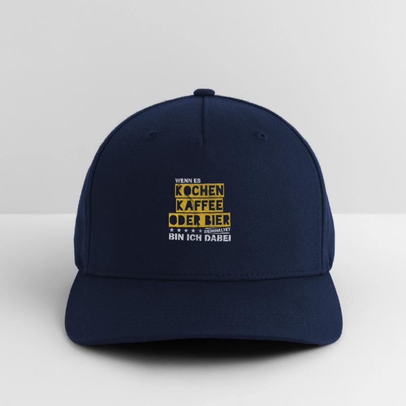 Kochen Kaffee oder Bier Junggesellenabschied Flexfit Cap