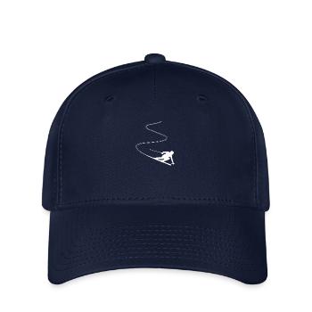 Skifahrer Skifahren Wintersport - Flexfit Cap - Navy - Vorne