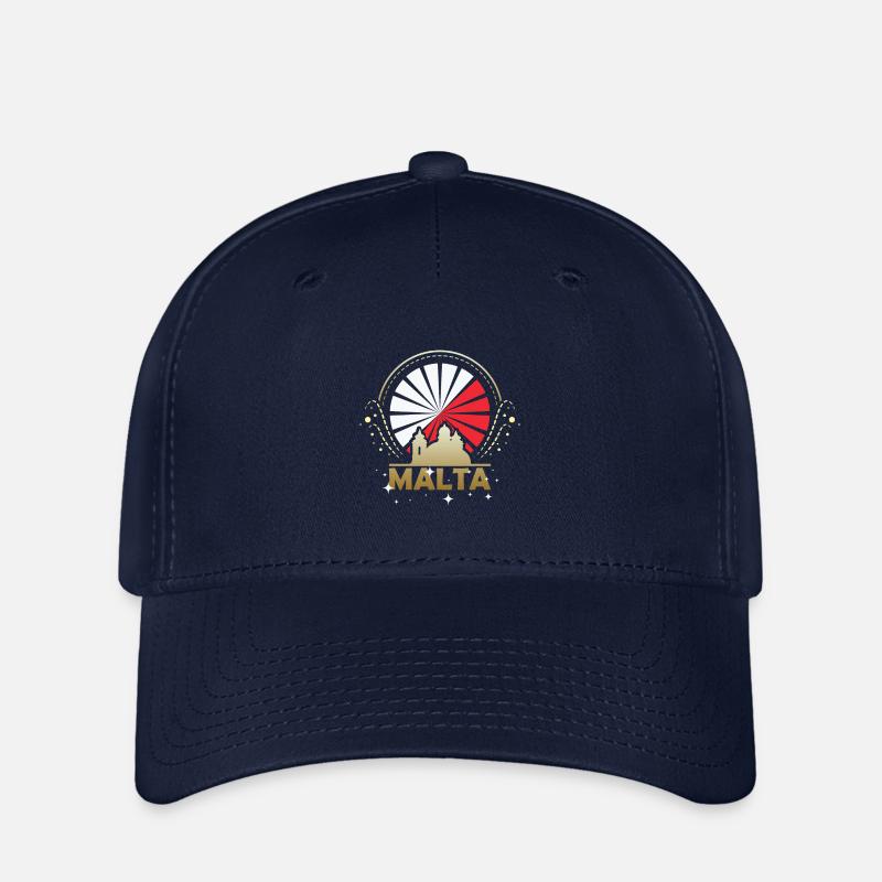Île de Malte - Casquette Flexfit - marine
