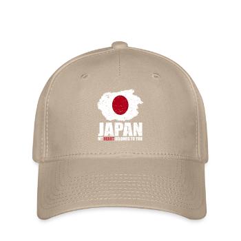 Drapeau du Japon - Casquette Flexfit - kaki - Devant