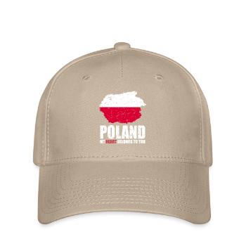 Drapeau de la Pologne - Casquette Flexfit - kaki - Devant