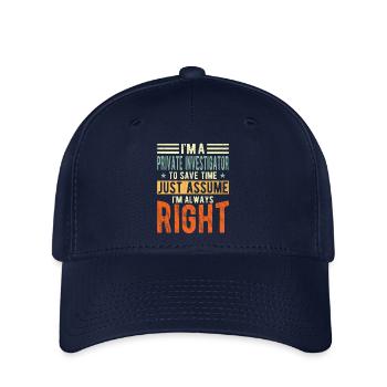 Détective privé - Casquette Flexfit - marine - Devant