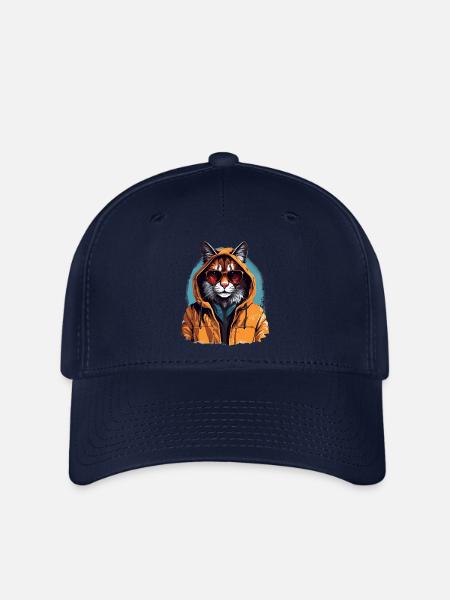 Streetstyle-Luchs | Luchs-Liebhaber - Flexfit Cap - Navy