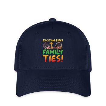 Vergnügungspark Volksfest Familienausflug - Flexfit Cap - Navy - Vorne