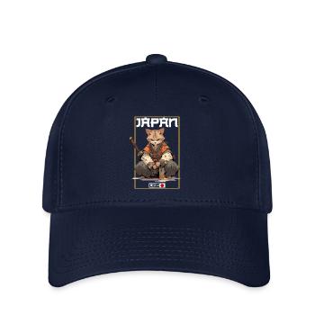 Asia Cat Japanese Samurai Samurai - Flexfit Cap - navy - Front