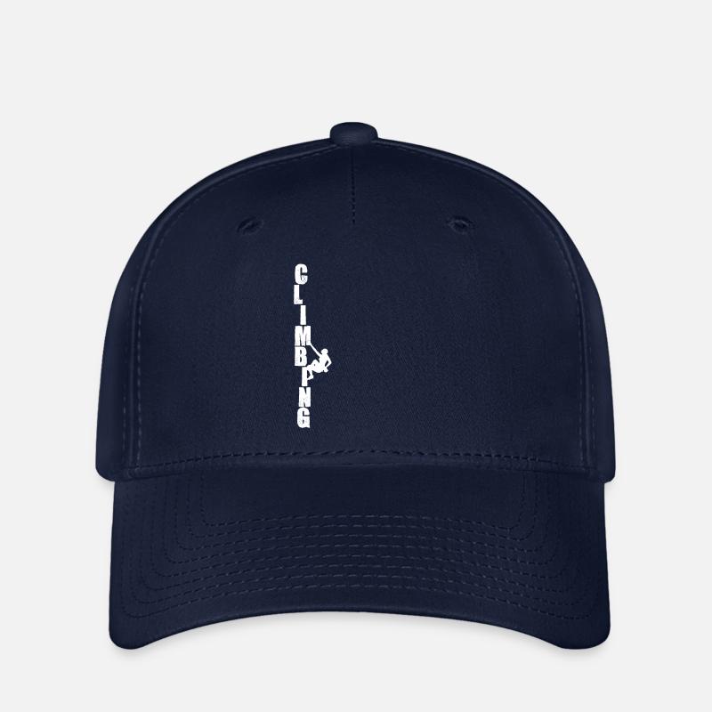 Klettern Bouldern Kletterer Geschenk - Flexfit Cap - Navy