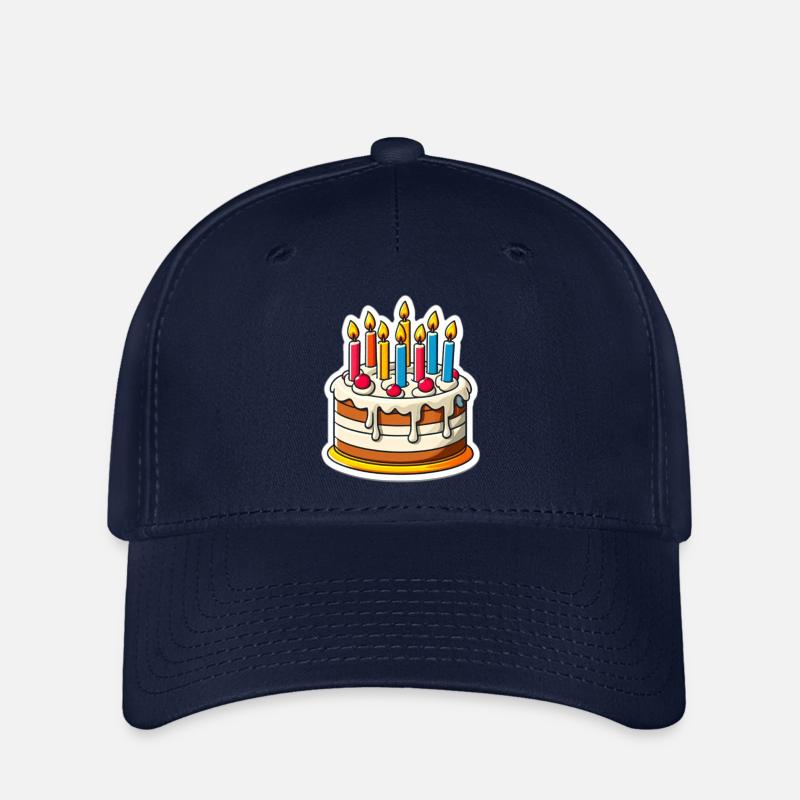 Birthday cake - Flexfit Cap - Navy