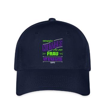 Quote Glasses Geek Big Cat Animal Appreciation - Flexfit Cap - navy - Front