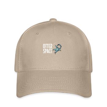 Otter Space Lustig Otter Astronaut - Flexfit Cap - Khaki - Vorne