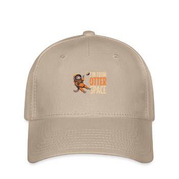Otter Space Lustig Otter Astronaut - Flexfit Cap - Khaki - Vorne