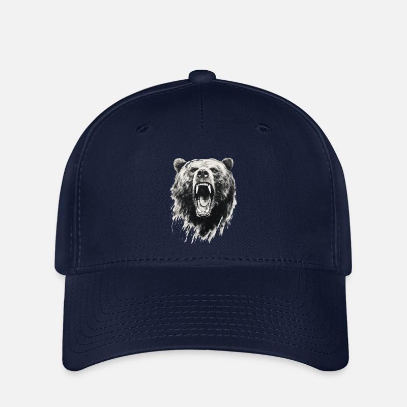 Grizzly Bear Bear - Flexfit Cap - navy