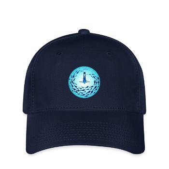 Blau würde Blue Would - Flexfit Cap - navy - Front