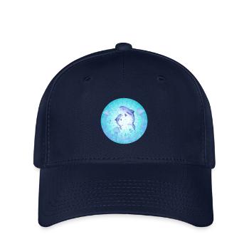 Delfin, Qualle Dauphin, Méduse - Casquette Flexfit - marine - Devant