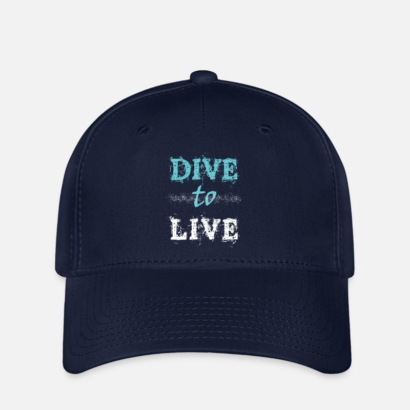 DIVE to LIVE - Flexfit Cap - Navy