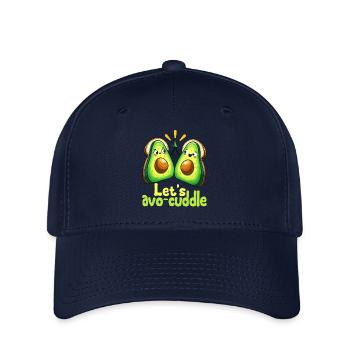 Let's cuddle avo cute motif - Flexfit Cap - navy - Front