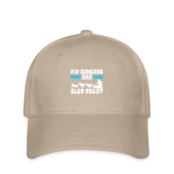 Schlittenfahren Schlittenhunde - Flexfit Cap - Khaki - Vorne