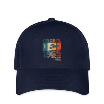 Original June 1965 Born 1965 59th Birthday 65 - Flexfit Cap - navy - Front