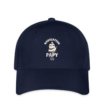 Papy navigateur ! - Casquette Flexfit - marine - Devant