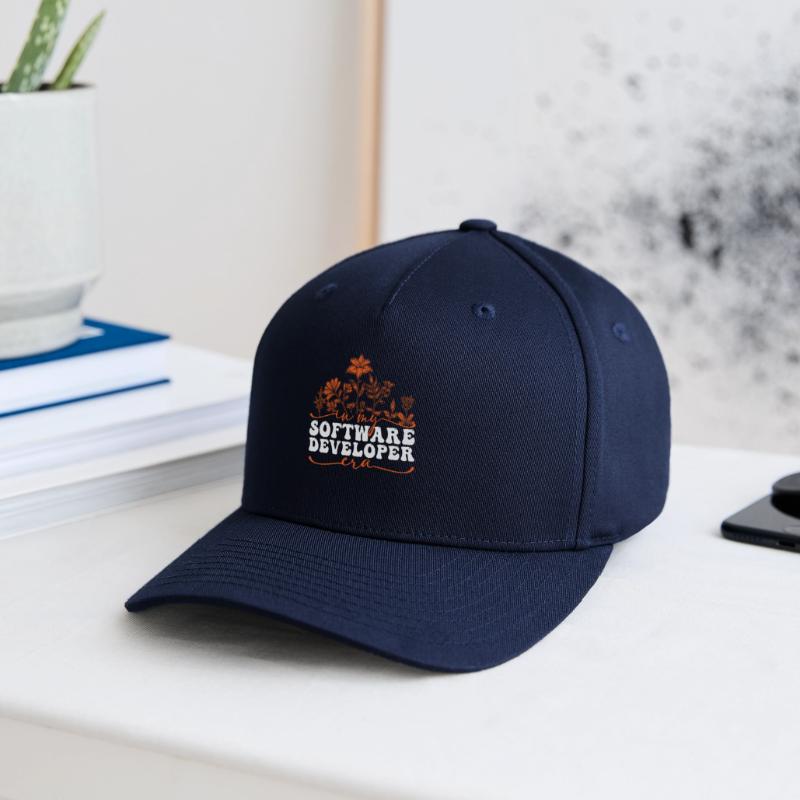 In My Software Developer Era: Flowers and Code Flexfit Cap