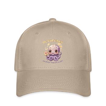 Lustiges Kraken Kopffüßer Tintenfisch Geschenk - Flexfit Cap - Khaki - Vorne