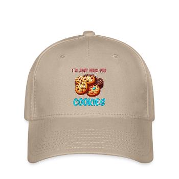 Cookies Disant Biscuits au Chocolat Cadeau de Cookie Drôle - Casquette Flexfit - kaki - Devant