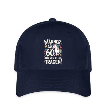 60. Geburtstag Mann 60 Jahre Deko Lustig Geschenk - Flexfit Cap - Navy - Vorne
