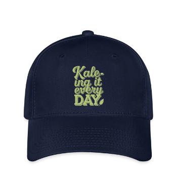 Kale-ing It Every Day - Vegan Vegetarian Design - Casquette Flexfit - marine - Devant