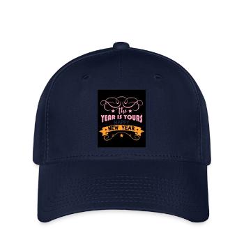 Nouvel An 9 - Casquette Flexfit - marine - Devant