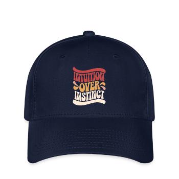 L’intuition plutôt que l’instinct Inspirant - Casquette Flexfit - marine - Devant