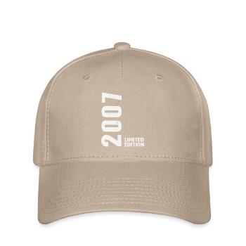 18 Jahre 2007 Geburtstagsgeschenk - Flexfit Cap - Khaki - Vorne