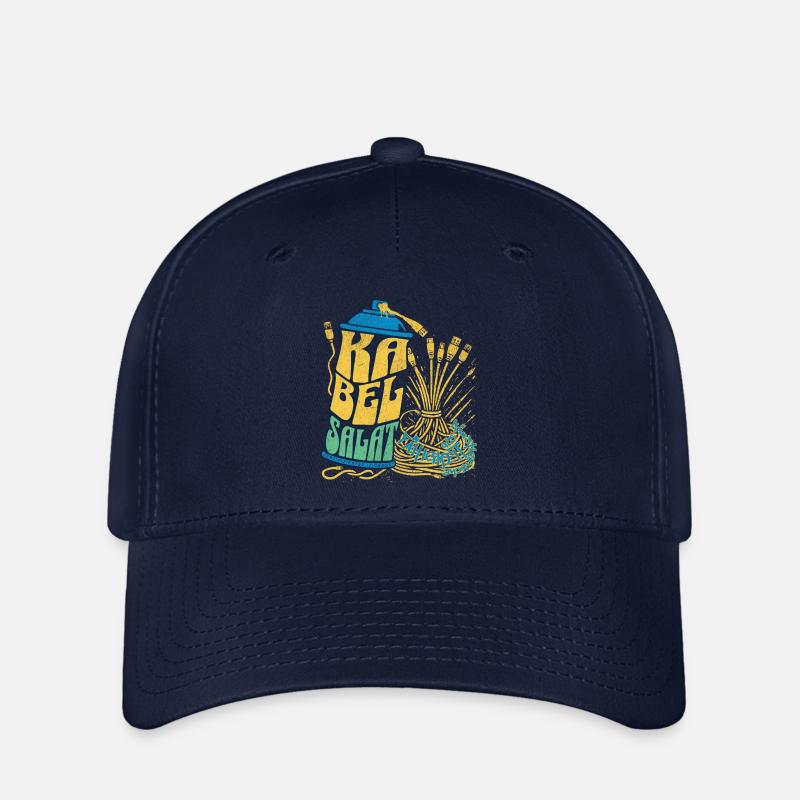 Cable clutter as an artistic skill - Flexfit Cap - navy