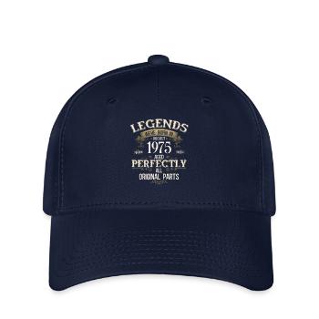 50. Geburtstag Legende August Jahrgang 1975 - Flexfit Cap - Navy - Vorne