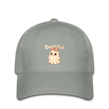 Bootiful süßer Geist mit Schleife - Flexfit Cap - Grüngrau - Vorne