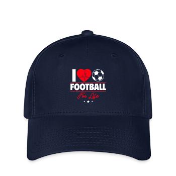 I love football for life - Flexfit Cap - navy - Front