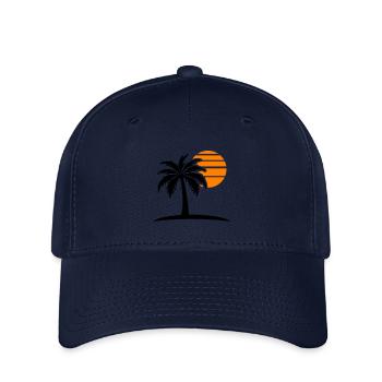 Palm Tree Sun Island - Casquette Flexfit - marine - Devant