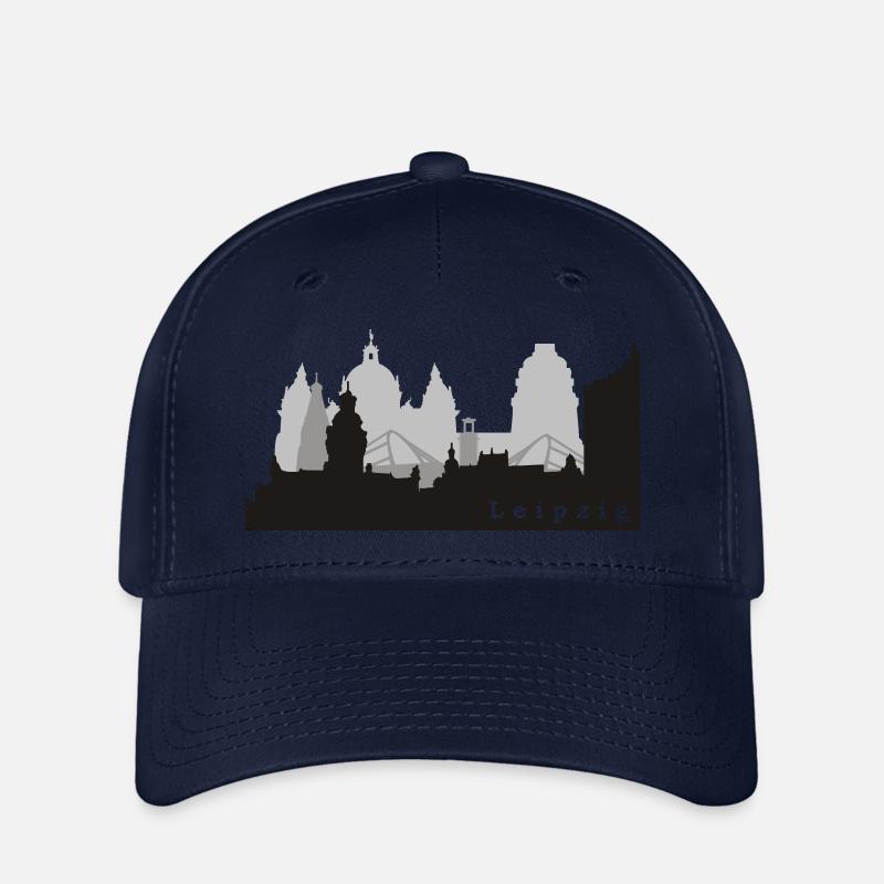 Leipzig Skyline - Casquette Flexfit - marine