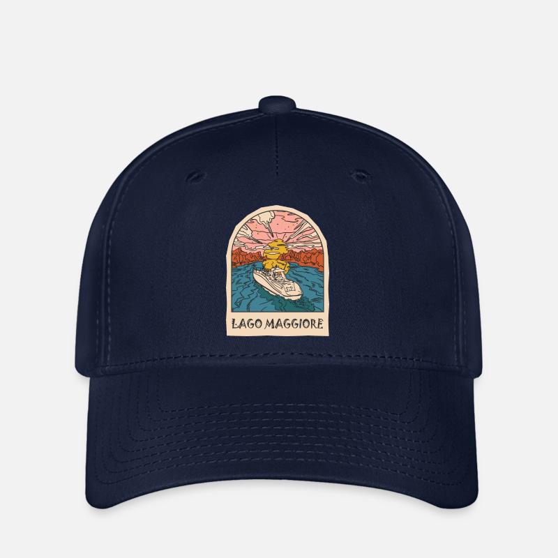Lago Maggiore Urlaub Piemont Tessin Italien - Flexfit Cap - Navy