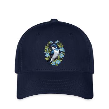 Schwalbenvogel Vergiss mich nicht - Flexfit Cap - Navy - Vorne