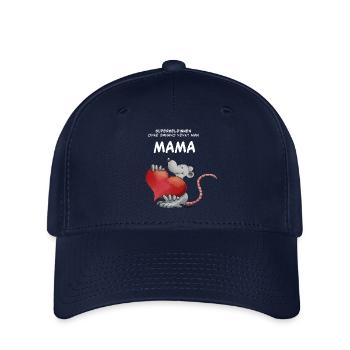 Superheldinnen ohne Umhang nennt man MAMA - Flexfit Cap - Navy - Vorne