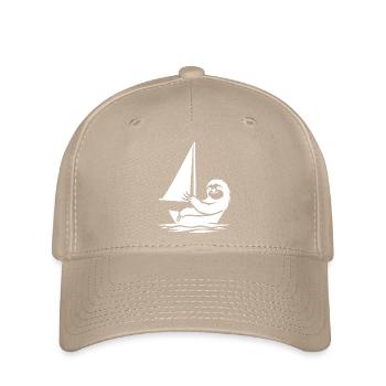 Minimalist Sailing Dinghy Sloth Summer - Flexfit Cap - khaki - Front