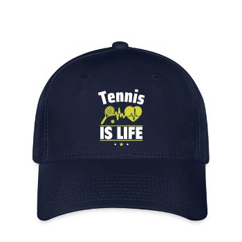 Tennis is life - Flexfit Cap - navy - Front