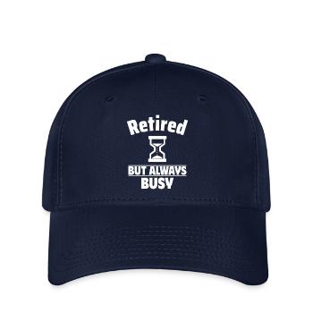 Rentner, aber immer beschäftigt - Flexfit Cap - Navy - Vorne