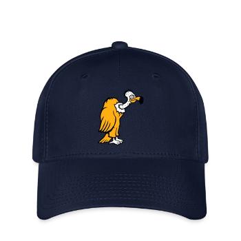 Geier Aasfresser Vogel lustig Geiern Aasgeier Spaß - Flexfit Cap - Navy - Vorne
