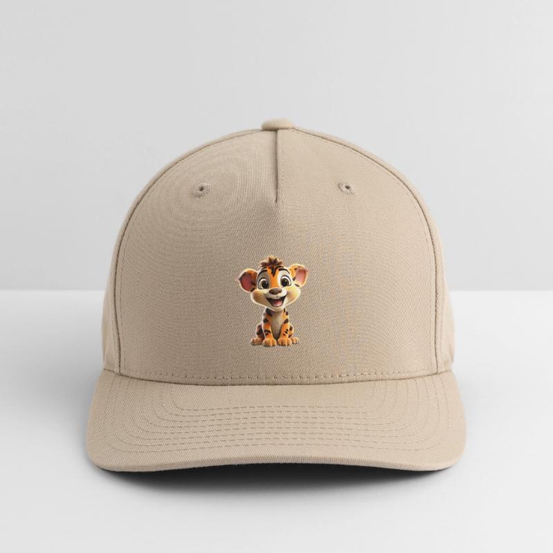 Fröhliches Löwenjunges Flexfit Cap